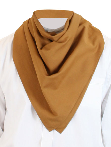 Old West Steampunk Mens Ties Brown Cotton Geometric Neckerchiefs |Antique Vintage Fashioned Wedding Theatrical Reenacting Costume |