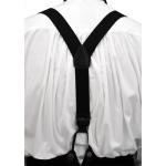  Victorian,Regency,Old West,Steampunk,Edwardian Suspenders Black Elastic Y-Back Braces |Antique, Vintage, Old Fashioned, Wedding, Theatrical, Reenacting Costume | Adventurer,Dickens,Fancy,Frankenstein,Jack the Ripper,Newsboy,Nanny and Chimneysweep,Standard Suspenders,Vintage Golf