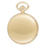 Premium Satin Gold Plated Finish Pocket Watch with Chain