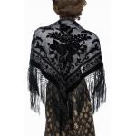 (disco)-Velvet Shawl, Black