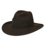  Victorian,Old West, Mens Hats Brown Wool Felt Slouch Hats,Wide Brim Hats |Antique, Vintage, Old Fashioned, Wedding, Theatrical, Reenacting Costume | Lawman