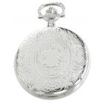 Premium Silver Flair Mechanical Pocket Watch with Chain