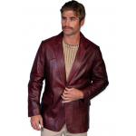 (disco)-Western Blazer - Soft Touch Lamb - Black Cherry