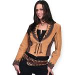 (disco)-Bolero Concho Jacket - Boar Suede - Rust