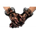 (disco)-Lace Gloves - Ruffled Wrist