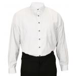 Sinclair Edwardian Club Collar Shirt - White