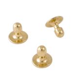 Collar Studs, Gold Tone (3-pack)