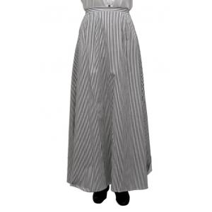  Victorian,Old West,Edwardian Ladies Skirts Gray,Black,White Cotton Stripe Dress Skirts,Work Skirts,Matched Separates |Antique, Vintage, Old Fashioned, Wedding, Theatrical, Reenacting Costume |