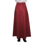 (disco)-Moire Gibson Girl Skirt - Burgundy