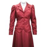 (disco)-Moire Outing Jacket - Burgundy
