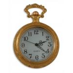 (disco)-Open Face Gold Magnifier Pocket Watch with Chain