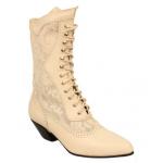 (disco)-Cathedral Granny Boot - Ivory