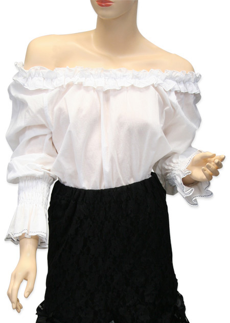 Peasant Blouse - White