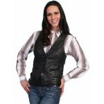 (disco)-Clementine Ladies Vest - Lamb Leather - Black