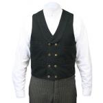 (disco)-Dawson Canvas Vest - Black