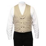 (disco)-Dawson Canvas Vest - Sand