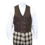 Dawson Canvas Vest - Walnut