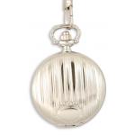 (disco)-Silver Stripe Pocket Watch