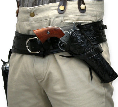 western cross draw holster and rh belt and holster