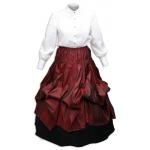 (disco)-Desdemona Skirt - Burgundy