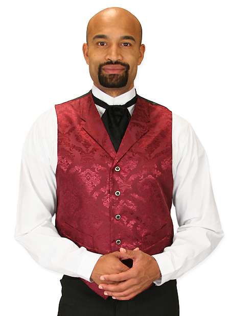 Historical Emporium Mens Victorian Collar Stud/Cufflink Convertible Dress Shirt 