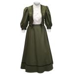 (disco)-Ladies Edwardian Suit - Olive