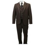 (disco)-NEW Birmingham Sack Coat - Brown Pinstripe