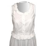 (disco)-Traditional Victorian Camisole - White Cotton