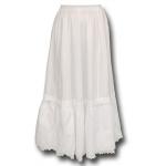 (disco)-Traditional Victorian Petticoat - White Cotton