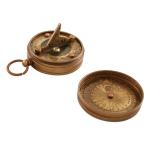 (disco)-Pocket Sundial Compass W/Lid