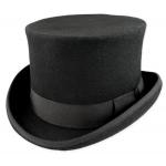  Victorian,Regency,Old West,Steampunk,Edwardian Mens Hats Black Wool Felt Top Hats |Antique, Vintage, Old Fashioned, Wedding, Theatrical, Reenacting Costume | Dickens,Vampire