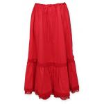 (disco)-Classic Cotton Petticoat - Red