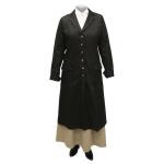  Victorian,Old West,Steampunk,Edwardian Ladies Coats Black Cotton Solid Dusters |Antique, Vintage, Old Fashioned, Wedding, Theatrical, Reenacting Costume | Nanny and Chimneysweep,Motorist