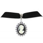 (disco)-Victorian Choker - Black Velvet