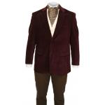 (disco)-Smoking Jacket - Burgundy Velvet