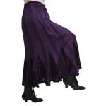 (disco)-Rayon Swirl Skirt - Violet (OLD)