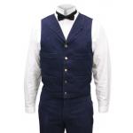 (disco)-Caldwell Corduroy Vest - Navy