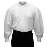  Victorian,Old West,Edwardian Mens Shirts White Cotton Solid Work Shirts,Pioneer Shirts |Antique, Vintage, Old Fashioned, Wedding, Theatrical, Reenacting Costume |