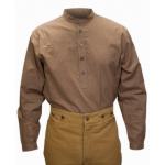 (disco)-Rutherford Scroll Work Shirt - Brown