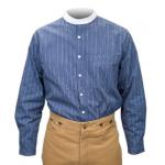 (disco)-Clifford Band Collar Shirt - Navy