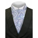 (disco)-Silk Ascot - Big Blue Paisley