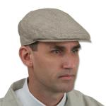 (disco)-Linen Sporting Cap - Tan