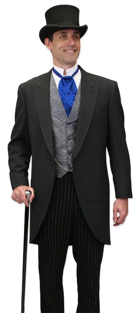 Wedding Mens Blue Silk Floral Puff Tie | Formal | Bridal | Prom | Tuxedo || Silk Puff Tie - Royal Blue