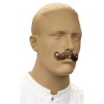 (disco)-Barbershop Mustache - Brown