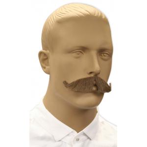  Victorian,Old West,Edwardian Mens Mustaches Brown Natural Mustaches |Antique, Vintage, Old Fashioned, Wedding, Theatrical, Reenacting Costume |