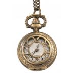 (disco)-Ladies Watch Pendant - Antique Gold Sprockets