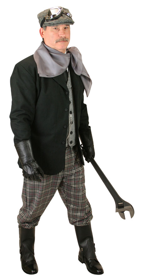 Steampunk Mens Gray Tweed,Wool Blend Cap | Gothic | Pirate | LARP | Cosplay | Retro | Vampire || Ivy Cap - Gray Wool Tweed