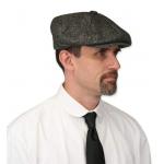 Newsboy Cap - Gray Wool Tweed