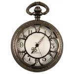 (disco)-Sprockets Pocket Watch - Black Pearl Finish