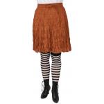 (disco)-Hestia Broomstick Mini Skirt -  Copper